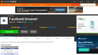 
                            7. Facebook browser download | SourceForge.net