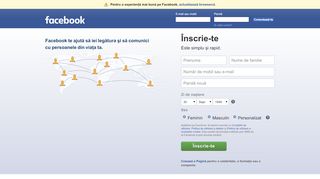 
                            1. Facebook - conectează-te sau înscrie-te