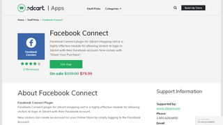 
                            9. Facebook Connect Website Login App - apps.3dcart.com