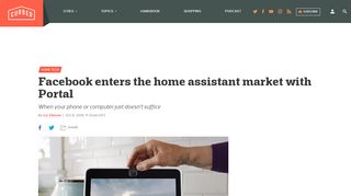 
                            9. Facebook enters the home assistant market with Portal - Curbed