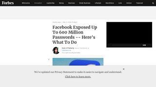 
                            8. Facebook Exposed Up To 600 Million Passwords -- Here's What To Do