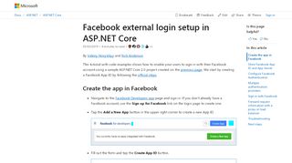
                            8. Facebook external login setup in ASP.NET Core | …