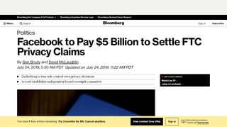 
                            7. Facebook (FB) Pays Record $5 Billion to Settle US Privacy ...