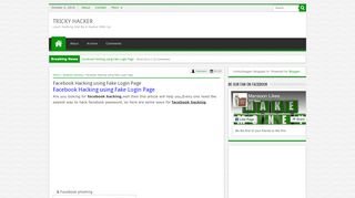 
                            9. Facebook Hacking using Fake Login Page - TRICKY HACKER