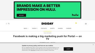 
                            10. Facebook is making a big marketing push for Portal - on TV ...