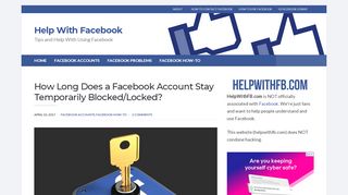 
                            8. Facebook is Temporarily Locked - How to Unlock It | Help ...