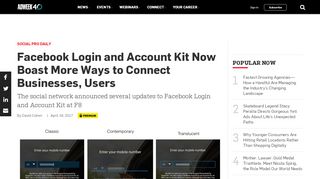 
                            8. Facebook Login and Account Kit Now Boast More Ways to Connect ...