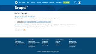 
                            4. Facebook Login | Drupal.org