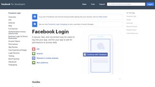 
                            2. Facebook Login - Facebook for Developers