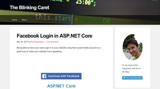 
                            8. Facebook Login in ASP.NET Core - The Blinking Caret