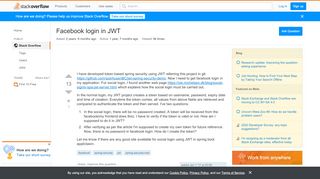 
                            4. Facebook login in JWT - Stack Overflow