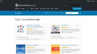 
                            10. Facebook login ? WordPress Plugins
