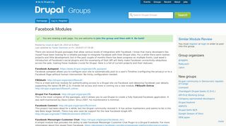 
                            6. Facebook Modules | Drupal Groups