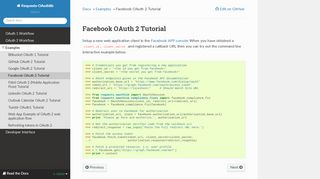 
                            6. Facebook OAuth 2 Tutorial — Requests-OAuthlib 1.0.0 ...