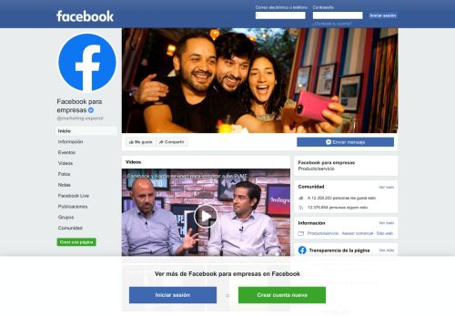 
                            4. Facebook para empresas - Inicio | Facebook