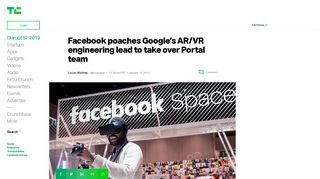 
                            1. Facebook poaches Google's AR/VR engineering lead to take over ...