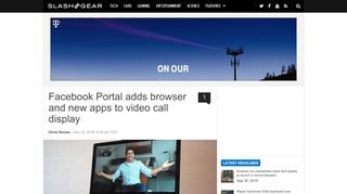 
                            5. Facebook Portal adds browser and new apps to video call display ...