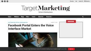 
                            4. Facebook Portal Enters the Voice Interface Market