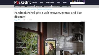 
                            6. Facebook Portal gets a web browser, games, and $50 discount