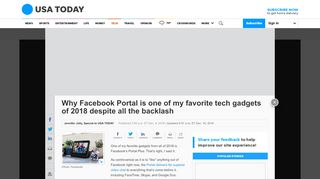
                            10. Facebook Portal is one of my favorite tech gadgets of 2018. Here's why.
