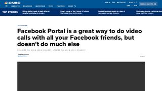 
                            10. Facebook Portal review - CNBC.com