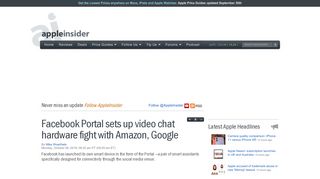 
                            8. Facebook Portal sets up video chat hardware fight with Amazon, Google