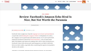 
                            7. Facebook Portal Smart Portal Review | Time