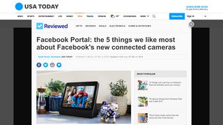 
                            2. Facebook Portal: the 5 things we like most about Facebook's new ...