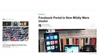 
                            4. Facebook Rolls Out News, Web Browser for Its Portal Devices - Gizmodo
