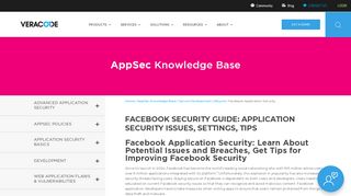 
                            8. Facebook Security Guide: App Security Issues & Tips - Veracode