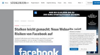 
                            8. Facebook: Stalken leicht gemacht: Neue Webseite zeigt ...