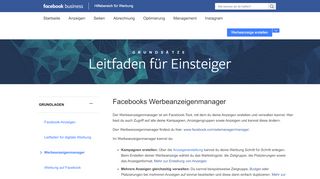 
                            1. Facebook-Werbeanzeigenmanager | Hilfebereich für Facebook ...