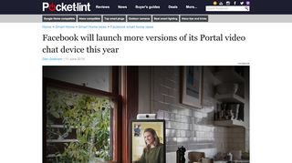 
                            6. Facebook will launch more versions of its Portal video chat dev