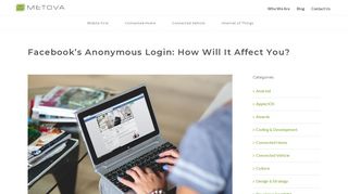 
                            4. Facebook's Anonymous Login: How Will It Affect You? - Metova