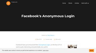 
                            6. Facebook's Anonymous Login - Toby Osbourn