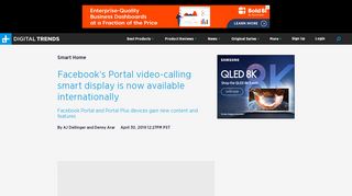 
                            7. Facebook's Portal Devices Are Now Available Internationally | Digital ...