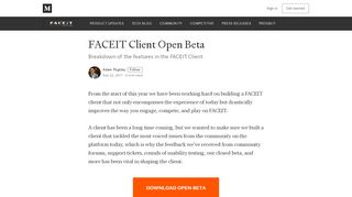 
                            10. FACEIT Client Open Beta - FACEIT