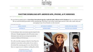 
                            5. FaceTime Download App: Android APK, iPhone, & PC Windows