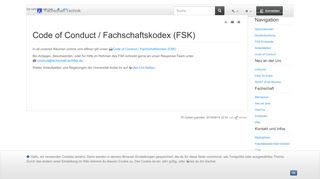 
                            1. Fachschaft Technik Wiki - Code of Conduct / FSK