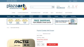 
                            4. Factis Combo Ink Eraser | plazaart.com