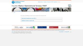 
                            5. Facultat d'Òptica i Optometria de Terrassa. FOOT — UPC ...