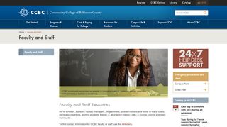 
                            9. Faculty and Staff - Community College of Baltimore County