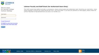 
                            4. Faculty and Staff Email - The City University of New York