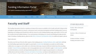 
                            7. Faculty and Staff | Funding Information Portal