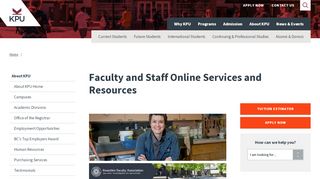 
                            5. Faculty and Staff Online Services and Resources | KPU.ca ...