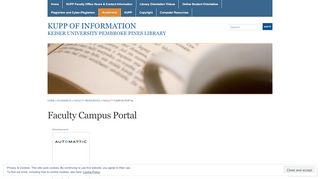 
                            2. Faculty Campus Portal « KUPP Of Information