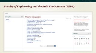 
                            10. Faculty of Engineering and the Built Environment (FEBE)