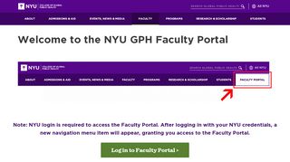 
                            3. Faculty Portal (Beta) | NYU College of Global Public Health