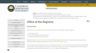 
                            5. Faculty Portal - California Northstate University