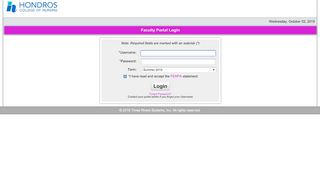 
                            2. Faculty Portal Login